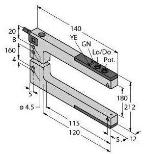 Turck Gabel-Lichtschranke SLM180B6 3079218 1St.