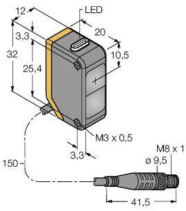 Turck Einweg-Lichtschranke Q20NRQ 3078224 1St.