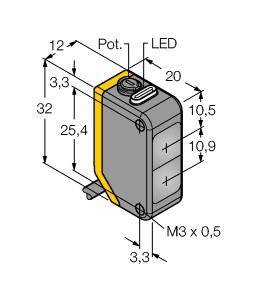 Turck Reflexions-Lichtschranke Q20PLV W/30 3077789 1St.