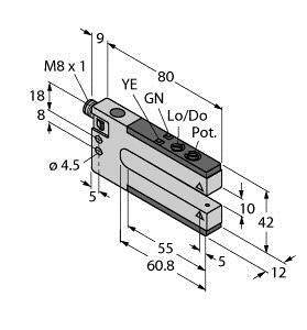 Turck Gabel-Lichtschranke SLM10N6Q 3074968 1St.