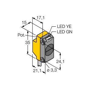 Turck Einweg-Lichtschranke QS18VN6RB 3061669 1St.