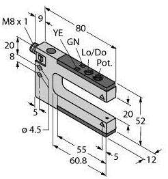 Turck Gabel-Lichtschranke SLM20P6Q 3079213 1St.