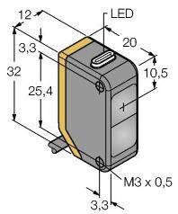 Turck Einweg-Lichtschranke Q20NR 3077779 1St.