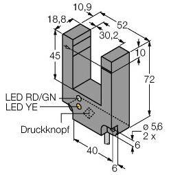 Turck Gabel-Lichtschranke SL30VB6V 3056565 1St.