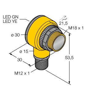 Turck Reflexions-Lichtschranke T18RW3LPQ3 3036920 1St.