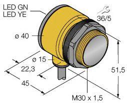 Turck Einweg-Lichtschranke T30RW3R 3033429 1St.