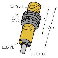 Turck Reflexions-Lichtschranke S18AW3LP 3032727 1St.
