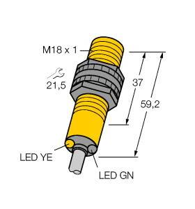 Turck Reflexions-Lichtschranke S18AW3LP 3032727 1St.