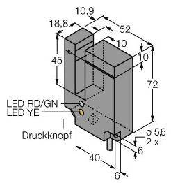 Turck Gabel-Lichtschranke SLE10B6VY 3060382 1St.