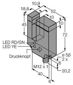 Turck Gabel-Lichtschranke SLE10B6VYQ 3060383 1St.