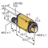 Turck 3026838 Reflexions-Lichtschranke SM312LVQD PNP, Schließer, NPN, Schließer 1St. Turck 3026838 Reflexions-Lichtschranke SM312LVQD PNP, Schließer, NPN, Schließer 1St.