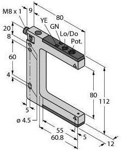 Turck Gabel-Lichtschranke SLM80B6Q 3014940 1St.