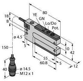 Turck Gabel-Lichtschranke SLM10B6QPMA 3075026 1St.