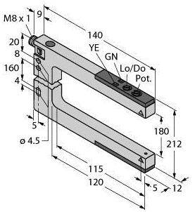 Turck Gabel-Lichtschranke SLM180P6Q 3079215 1St.