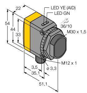 Turck Einweg-Lichtschranke QS30ARXH2OQ5 3079175 1St.