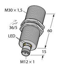 Turck 1610034 Ultraschall-Reflexionstaster RU130U-M30M-2UP8X2-H1151 PNP 1St.