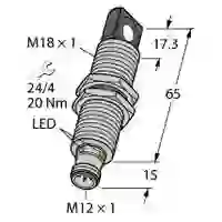 Turck 1610078 Ultraschall-Reflexionsschranke RU40L-M18MS-UP8X2-H1151 PNP 1St. Turck 1610078 Ultraschall-Reflexionsschranke RU40L-M18MS-UP8X2-H1151 PNP 1St.