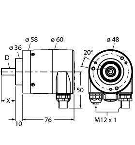 Turck Absolut Drehgeber 1 St. RM-29S10C-9A28B-R3M12