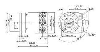 Turck Absolut Drehgeber 1 St. RM-29S10S-9A28B-R3M12