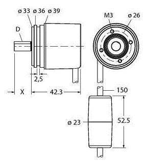 Turck Absolut Drehgeber 1 St. RM-46S8S-3C24B-CT 1M
