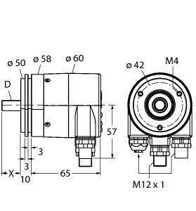 Turck Absolut Drehgeber 1 St. RS-25S10S-9A16B-R3M12