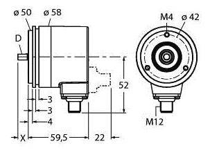 Turck Absolut Drehgeber 1 St. RM-28S6S-3C25B-H1181