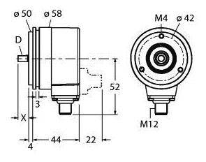 Turck Absolut Drehgeber 1 St. RS-24S10S-3C13B-H1181