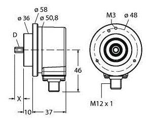 Turck Inkremental Drehgeber 1 St. Ri-10S6C-2B2048-H1181
