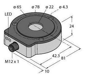 Turck Inkremental Drehgeber 1 St. RI360P0-EQR24M0-INCRX2-H1181