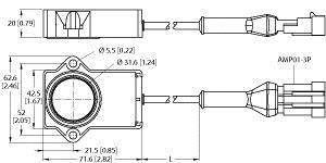 Turck Drehgeber 1 St. RI240P1-QR20-LU4X2- 0.24-AMP01-3P