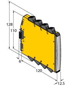 Turck IMX12-TI02-1TCURTDR- 1I1R-CPR/24VDC/CC Temperatur-Messverstärker 1-Kanalig 7580506