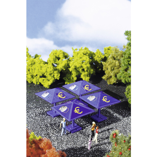 Vollmer 42003 H0 4er-Set Euro-Sonnenschirm Fertigmodell