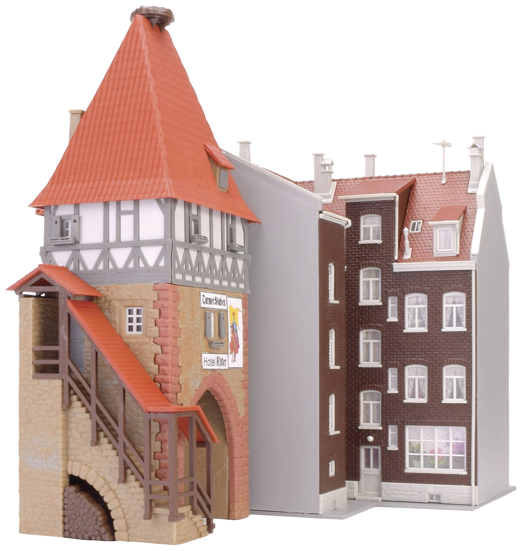 Kibri 12507 H0 Hotel Ritter mit Stadttor - Sonderserie