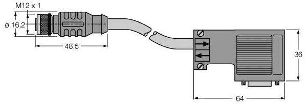 Turck U0334-11 Sensor-/Aktor-Steckverbinder, konfektioniert 1St.