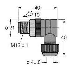 Turck 6914539 Sensor-/Aktor-Steckverbinder, unkonfektioniert 1St.