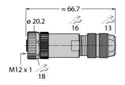 Turck 6604219 Sensor-/Aktor-Steckverbinder, konfektioniert 1St.