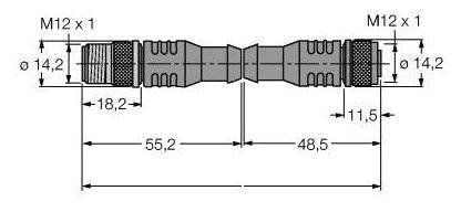 Turck 6914206 Sensor-/Aktor-Steckverbinder, konfektioniert 1St.