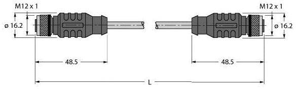 Turck 6441625 Sensor-/Aktor-Steckverbinder, konfektioniert 1St.