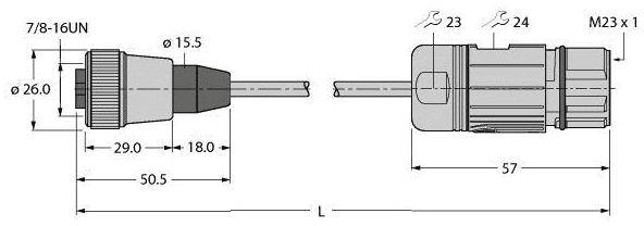Turck 6936022 Sensor-/Aktor-Steckverbinder, konfektioniert 1St.