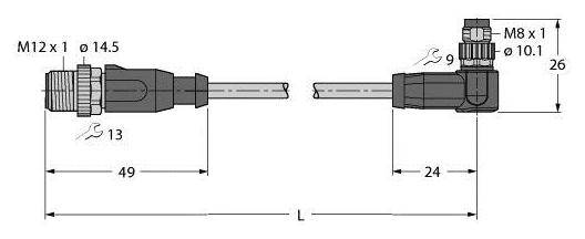 Turck 100004738 Sensor-/Aktor-Steckverbinder, konfektioniert 1St.