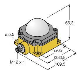 Turck Blitzleuchte K80LGRY2PQ 3076847 Dauerlicht
