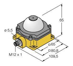 Turck Rundumleuchte K80LGRA2YPQ 3078096 Pulston, Dauerlicht 75 dB