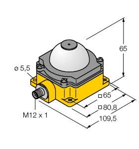 Turck Rundumleuchte K80LGRA2YPQ 3078096 Pulston, Dauerlicht 75 dB