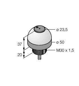 Turck Rundumleuchte K50LGRA1YP 3078807 Dauerton, Dauerlicht 75 dB