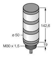 Turck Signalsäule 3083221 TL50GYR 1St.