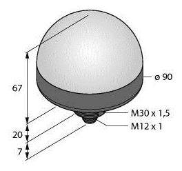 Turck Rundumleuchte K90LGRPQ 3092821 Dauerlicht