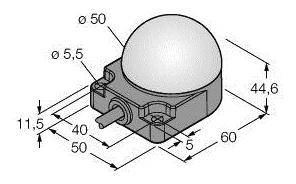 Turck Rundumleuchte K50FLGRY2P 3083440 Dauerlicht