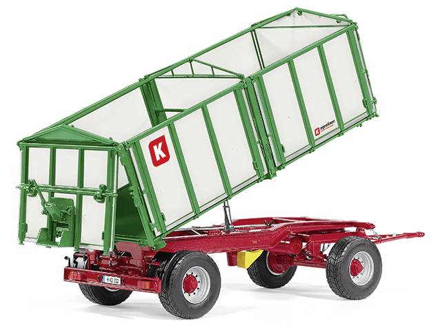 Wiking 077866 Spur 1 Anhänger Modell Kröger HKD 302, weiß