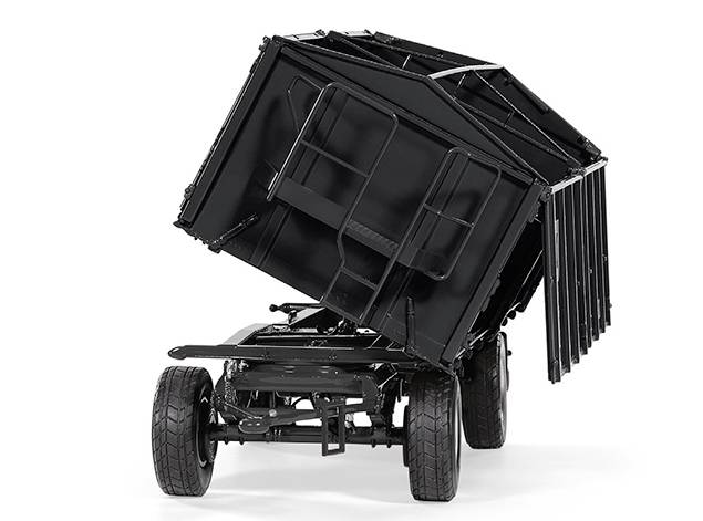 Wiking 077867 Spur 1 Anhänger Modell Kröger HKD 302, schwarz