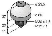 Turck Rundumleuchte K50LBRA1YPQ 3083357 Dauerton, Dauerlicht 75 dB